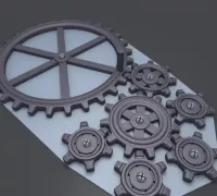 Mechanical Gears - Free 3D models
