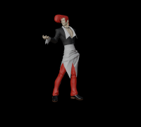 3D file Iori Yagami - the king of fighters 🤴・3D printer model to