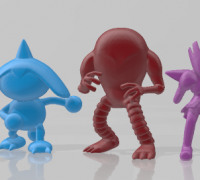 STL file Pokemon - Tyrogue, Hitmontop, Hitmonlee and Hitmontop 🐉・3D  printing idea to download・Cults