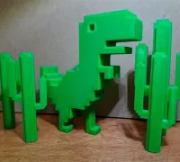 Dinosaur Game 3D Print model with Spring - 3D model by 3DDesigner on Thangs
