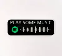 Customizable Spotify Code Keyring or Tag by OutwardB, Download free STL  model