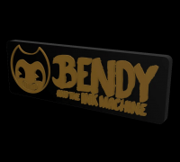 STL file Bendy And The Ink Machine Mask 🦸・Design to download and