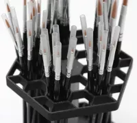 Hex Paintbrush Holder, Honeycomb Paint Brush Stand
