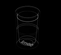 STL file lamp lithophanie vodka grey goose・3D print model to