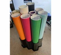 STL file Craft Vinyl Roll Storage Rack 🏠・3D printing model to  download・Cults