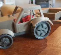 Traktor 3D-Papiermodell im Maßstab 1:32 DIY Kreatives Q4Q9 Spielzeug L4G8 
