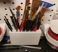 Handy Pegboard Paint Brush Organizer