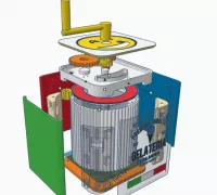 3D file Ice Cream Cat Container 🧊・3D printer design to download
