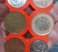 Organizér na české mince / Coin organizer von jirkaho, Kostenloses  STL-Modell herunterladen