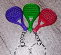 STL file Paddle's raquets Keychain / Llavero de paletas o palas de padel  🗝️・3D printer model to download・Cults