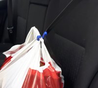 STL file Bag holder hook for car headrest 🪝・3D print design to  download・Cults