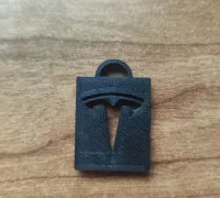 Fichier STL gratuit Porte clé Tesla - Keychain Tesla 🗝️・Modèle