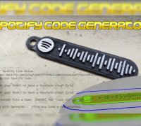 STL file Key ring with spotify code 🔑・3D printable model to download・Cults