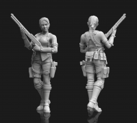 Claire Redfield - Resident Evil - 32mm Miniature | 3D Print Model