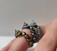 Jewelry alphabet Ring Z 3D model 3D printable