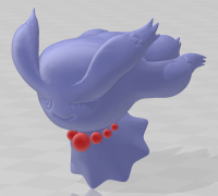 Pokemon Paradox Ancient Misdreavus FlutterMane 3D model 3D printable
