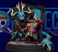 STL file Articulated Dragon - Kaido One Piece 🐉・3D printable
