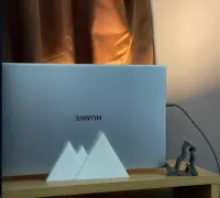 Huawei Matebook D15 laptop 3D model rigged