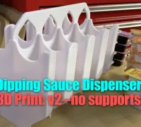 Dip Cup Clip Dipping Sauce Clip Dip Buddy Fast Food Dip Clip Car Dip Cup  Holder 3D Printed 