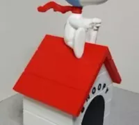 STL-Datei Snoopy-Schlüsselanhänger 🏠・3D-Druckvorlage zum