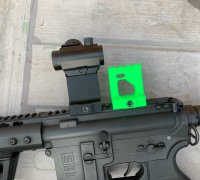 STL file Airsoft green dot shroud holographic sight 🔫・3D print design to  download・Cults
