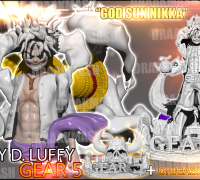 3D file ONE PIECE LUFFY GEAR 5 MANGA PRINT - 2 COLOR MULTICOLORED PRINT  ⚙️・Design to download and 3D print・Cults