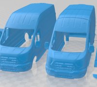 3D-Datei Planenhalter für Regenrinne - Ford Transit 2002