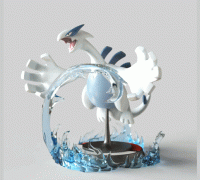Pokemon Lid Coaster (Lugia) by TheSameNameTwice, Download free STL model