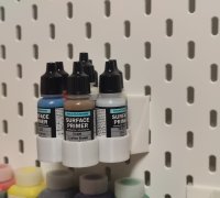 Vallejo 35ml Wash and 60ml Primer Stand for IKEA SKADIS Acrylics Holder for  Miniatures, Organization for Model Wash and Surface Primer 