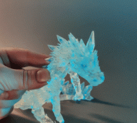 ARTICULATED FROST DRAGON WIGGLE PET ARTICULATED DRAGON 3D model 3D