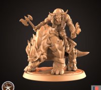 AoS Taurinos Minotaur Lord Compatible with Mordheim Warhammer & DnD 
