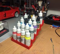 3D Printed Airbrush Paint Holder by hoangnam