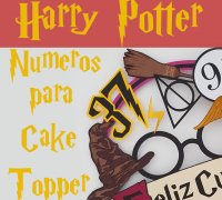 Harry Potter cake topper by Happy print, Download free STL model