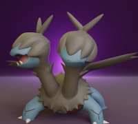 STL file Pokemon - Deino with 2 different poses 🐉・3D print model to  download・Cults