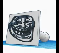 STL file Troll Face. April Fools' Gift! 🧌・3D printer model to  download・Cults