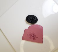 STL file Leaves clay stamp 🦭・Template to download and 3D print・Cults
