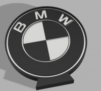 STL-Datei BMW Schlüsselanhänger mit hochgeprägtem BMW Logo