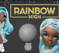 STL file Rainbow High Amaya Raine / Violet Willow Earrings 🌈・3D printing  model to download・Cults