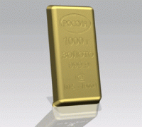 STL file LV logo gold bar 3D print model・3D printer model to