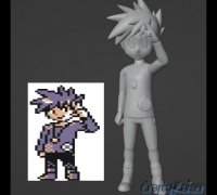 Trainer Red - Pokémon (3D Sprite) - Download Free 3D model by