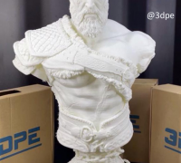 Kratos God of war and Bust - STL 3D print files