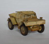 28mm 1/56 3D printed WWII US Allied Dingo Scout Car suitable for Bolt Action 
