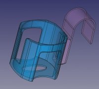 Getränkehalter komplett, klappbar für VW T4 – MA 3D Druck