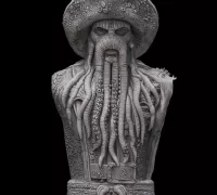 Davy Jones Key 3D Printed Prop for Cosplay and Costume 