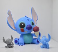 STL file 5 Keychain Disney Stitch 🗝️・3D printing template to download・Cults