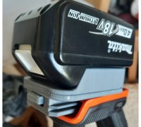 Black & Decker MAX 20V Battery Charger Holder (with 1 pegboard mounting  option) - with STEP file by MyStoopidStuff, Download free STL model