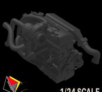 1/24 Scale Engine V12 LS1