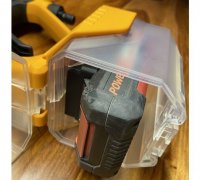 STL file Mini Battery Holder Einhell Power X Change 🔋・Template