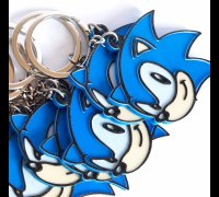 STL file Sonic The Hedgehog Rings and Chaos Emeralds 🦔・3D