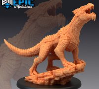 STL file Roaring Dragon Figurine, Support Free 🐉・3D printing model to  download・Cults